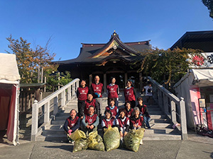 富知六所浅間神社（三日市浅間神社）清掃