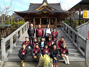 富知六所浅間神社（三日市浅間神社）清掃