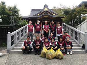 富知六所浅間神社（三日市浅間神社）清掃