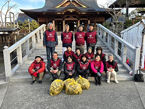 富知六所浅間神社（三日市浅間神社）清掃