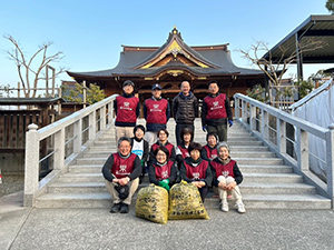 富知六所浅間神社（三日市浅間神社）清掃
