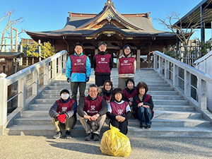 富知六所浅間神社（三日市浅間神社）清掃