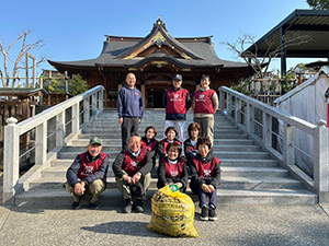 富知六所浅間神社（三日市浅間神社）清掃